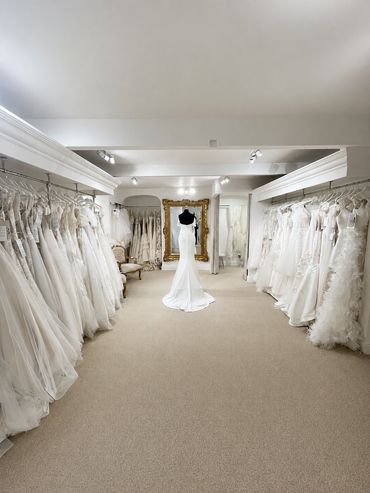 first floor bridal suite at grace bridal studio in wigton, cumbria,