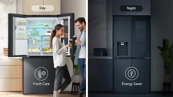 LG Fresh Care and Energy Saver Smart Refrigerator Day and Night Mode Malaysia