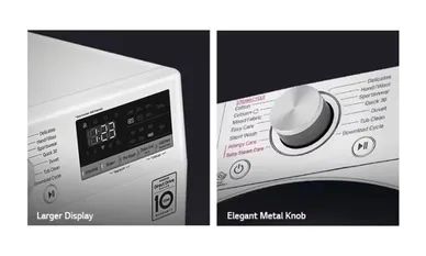 LG AI Direct Drive Front Load Washing Machine Large Display Metal Knob Malaysia