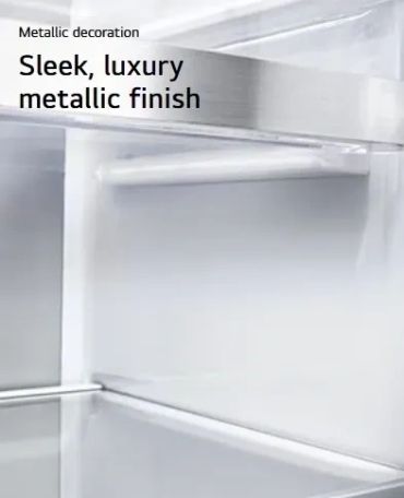 LG Premium Metallic Interior Finish Refrigerator Design for Modern Kitchens Malaysia