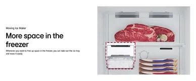 LG Moving Ice Maker Creates More Freezer Space for Food Storage Malaysia