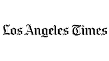 Los Angeles Times logo in blackletter font.