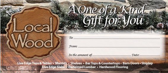 Local Wood Gift Certificate
