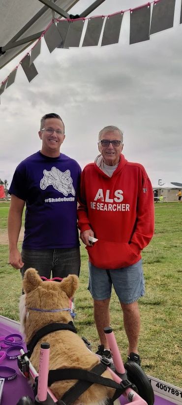 Both Doctors work to support ALS and DM one canine veterinarian and one specializing in ALS Research