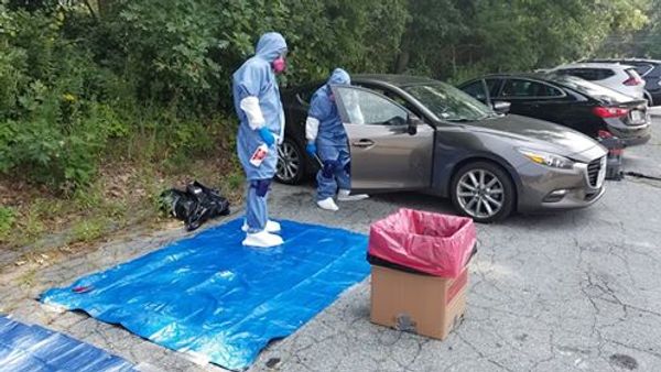 crime scene cleaners cleaning up a murder scene and providing death cleanup services