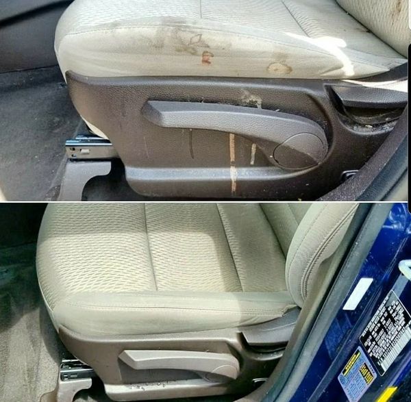 cleaning blood out of the seat of a car using a biohazard cleanup company and crime scene cleaners