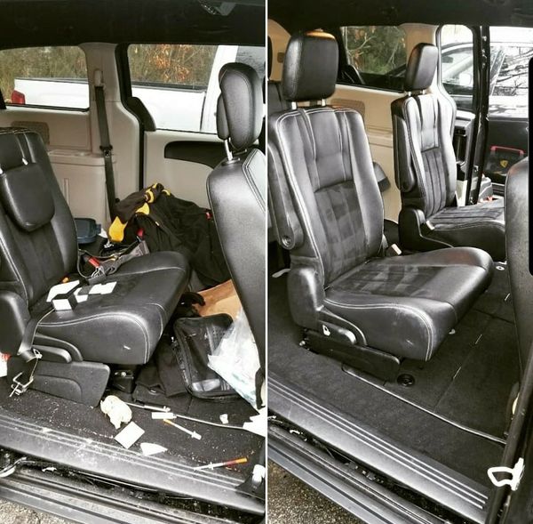 drug paraphernalia with used needles removal and decontamination of a rental vehicle