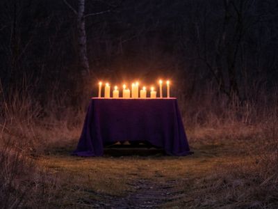 Preparing the altar for custom spell work