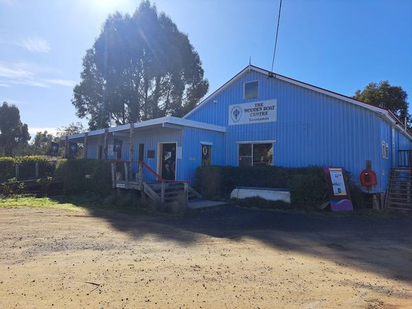 Huon Valley Road Trip - Huon River Cruises - The Front of the Wooden boat Centre