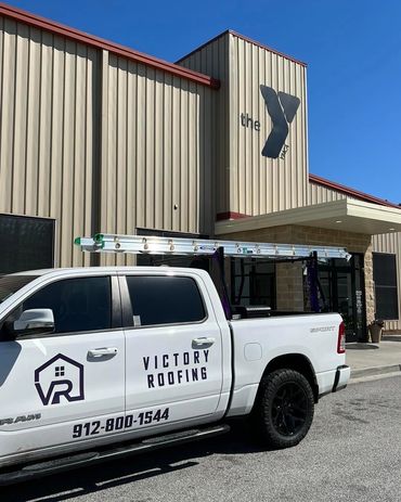 Victory Roofing YMCA project, Rincon, GA.
Purple Roofing Logo