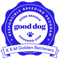 Badge from Good Dog for being a responsible breeding program