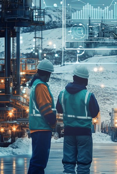 Data-driven decisions by auditing weather data at industrial construction site.  Microsoft Power BI