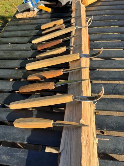 Tobias Green Straight and Hook Knives