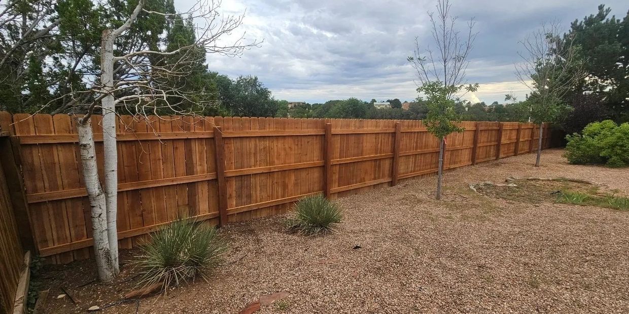 Eco-friendly fence installation in Albuquerque by XeriPro, using sustainable materials