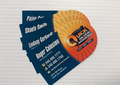 Full Color business cards with custom logo design