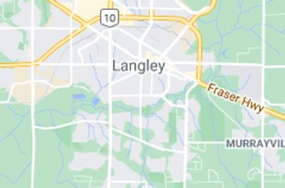 Map of Langley city, BC.