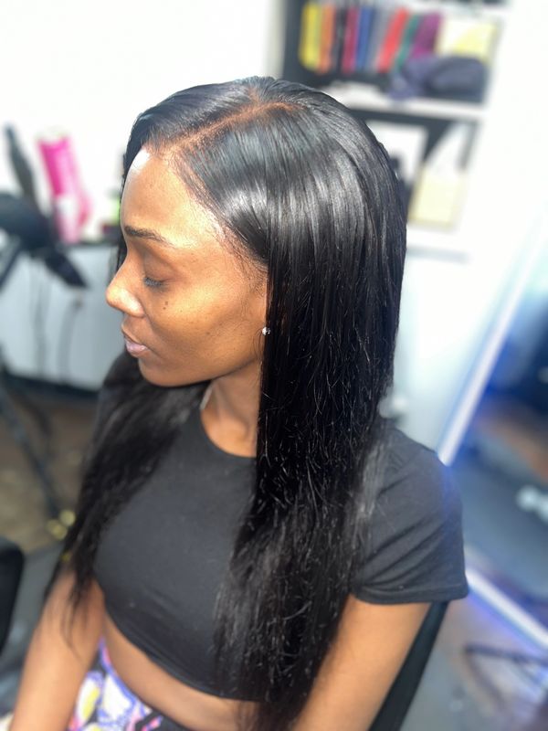 Human Hair Lace Front Install