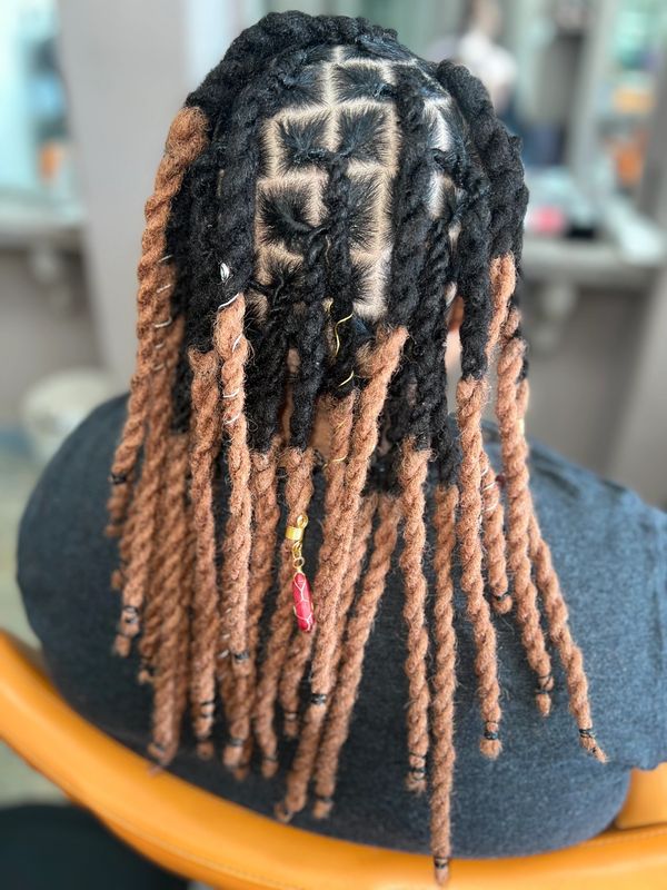 Permanent Human Hair Loc Extensions