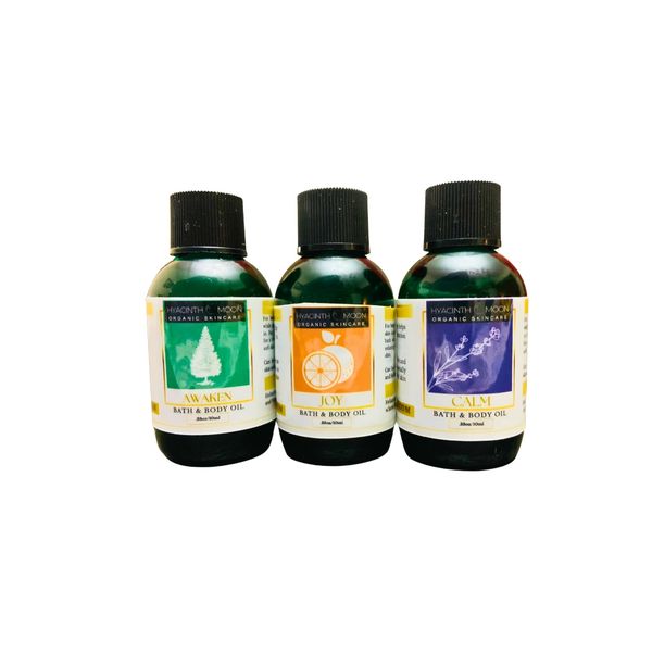 Aromatherapy Bath & Body Oil 
Discovery Set. Our signature spa body oils used in 5 star spas.