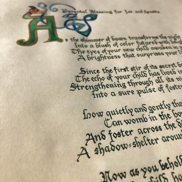 original hand written calligraphy by Kate Downey Art by Kate Downey Art katedowneyart