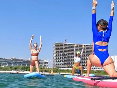 Sup Yoga Puerto Cancun water sports meditation yin yoggie