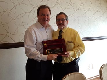 Recognition as Chapter President NJCPA with incoming Pres Ken Shapiro 2016.