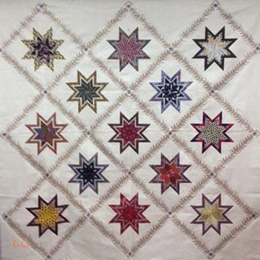This quilt used 39 different neckties.