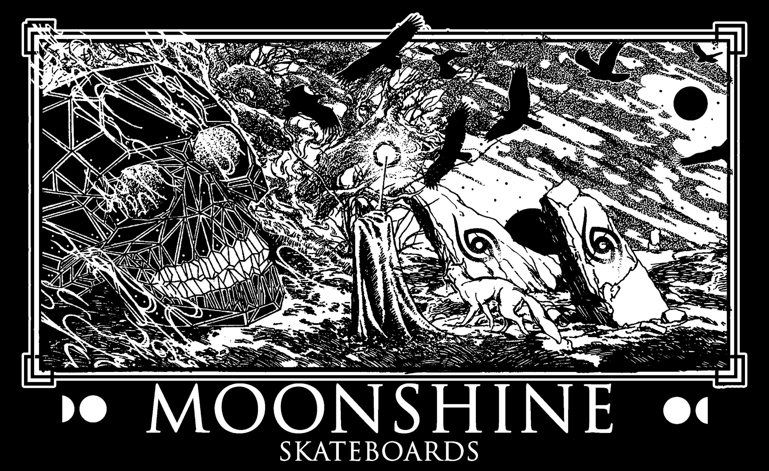 Moonshine skateboards home freestyle skateboards old school shape skateboards zorlac 