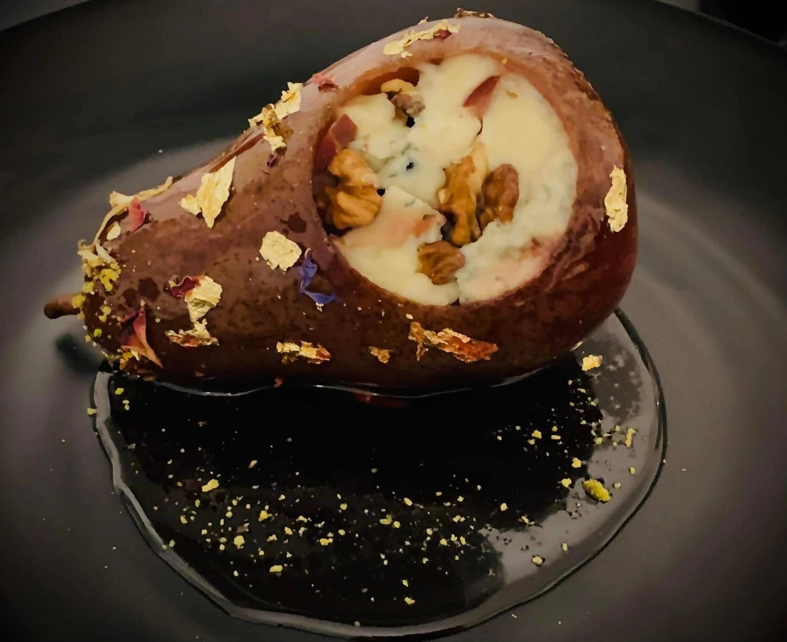 Filled Pear Dessert Dish