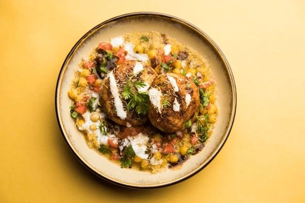 Aloo Tikki Chaat Appetizer