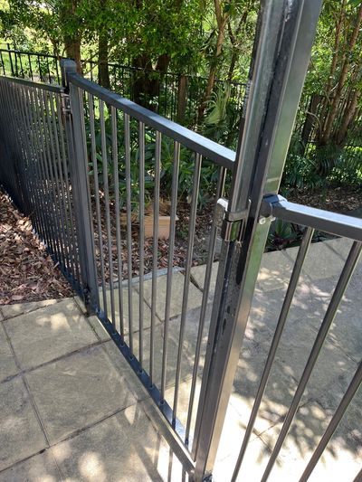 Pool Gate after adjustment