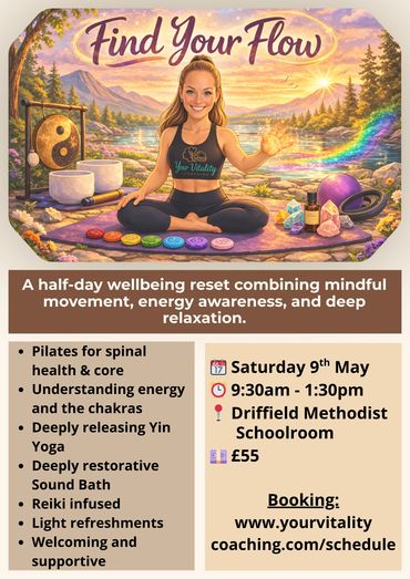 Find Your Flow Half Day Retreat Poster
