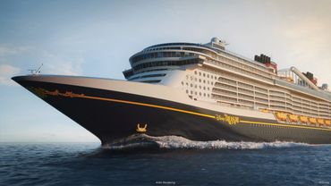 Disney Treasure, the newest ship in the Disney Cruise Line fleet expansion. Setting sail December 2