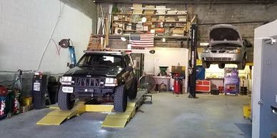 Wheel alignment service and AC repair are popular services at our Springfield VA shop