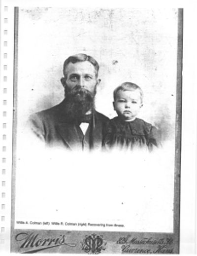 Willis A. Colman and son, Willis Ray Colman
