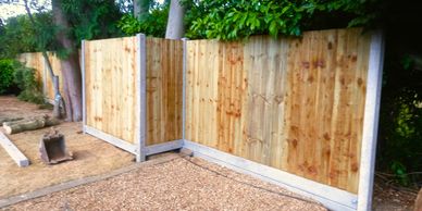 Closeboard Fence Panels Barnack with Concrete Posts
