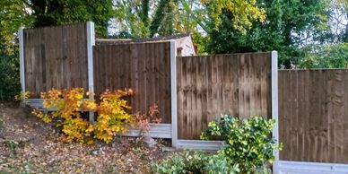 Concrete Slotted Posts Peterborough with Closeboard Panels