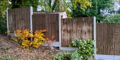 Concrete Slotted Posts Langtoft with Closeboard Panels
