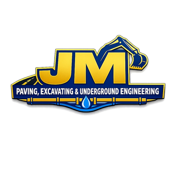 Logo for JM Paving, Excavating & Underground Engineers.