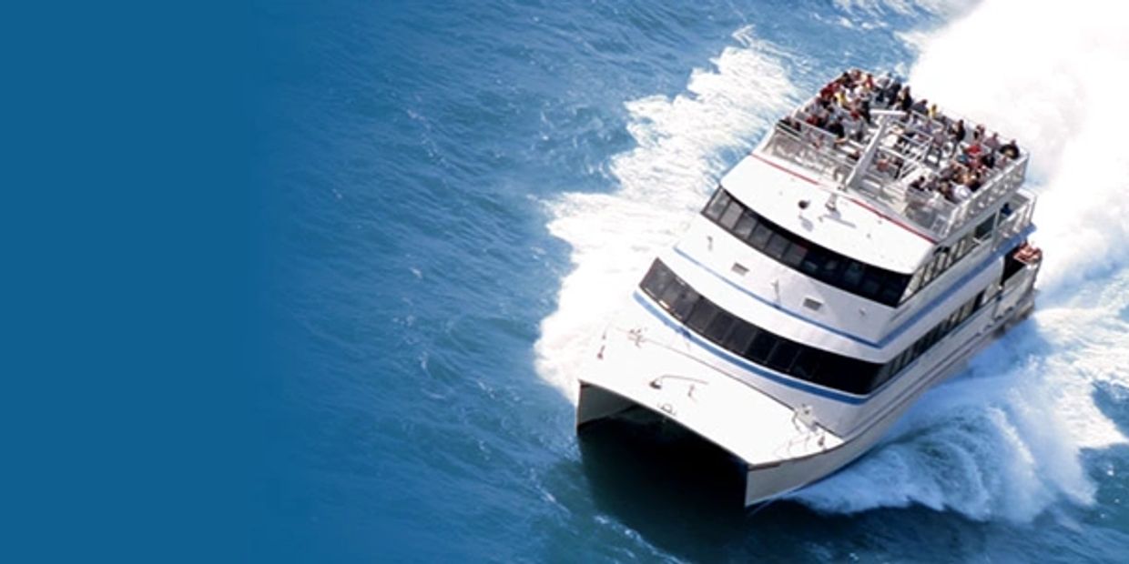 Jet Express high-speed ferry boat service is available nearby for Lake Erie Fishing Charter customer
