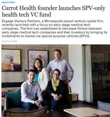 Carrot Health founder launches SPV-only health tech VC fund.