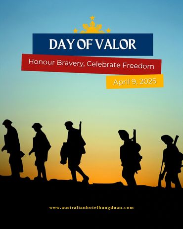 Day of Valor poster public holiday in the philippines honouring bravery and freedom.