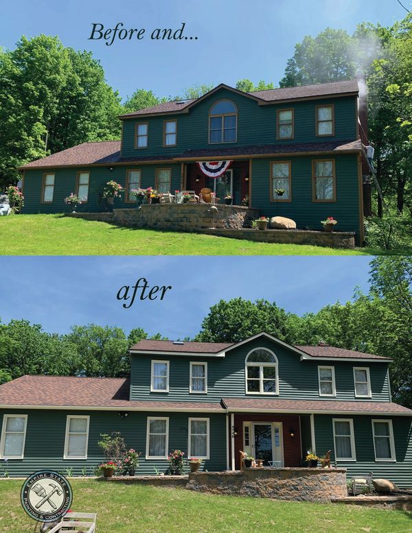 Full exterior paint job - siding, trim, windows and door