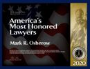Mark R. Osherow  recognized by Most Honored Lawyers 2020. Business and Commerical Litigation Law.