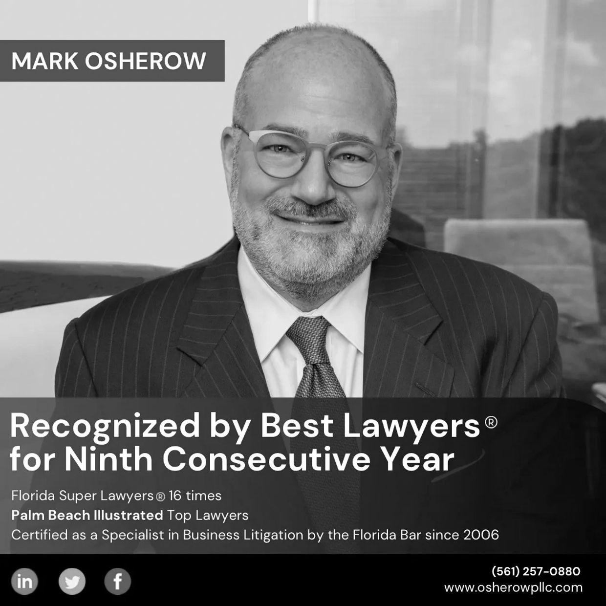 Mark Osherow  Board Certified Business Litigation Lawyer 