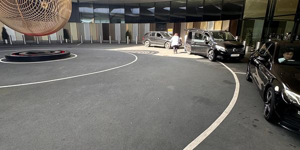 Some of vehicles on standby for some of our VIP guests.