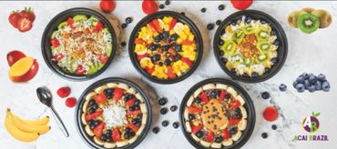 Many options of Açai Bowls - all Kocher