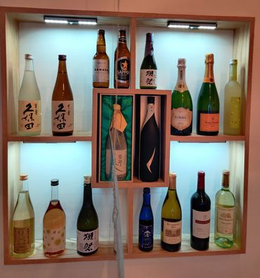 Sake ,wine ,beers and champagne