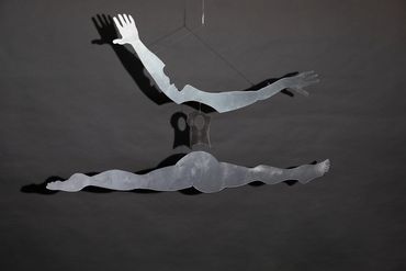 # JS001 - Simone Leaping
31/5”x 21”
Powder coated aluminum and fishing line
$1800