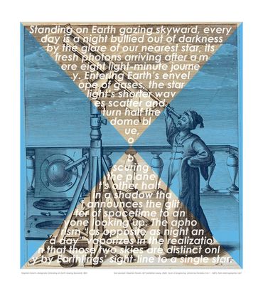 # SN012 - Marginalia (Standing on Earth Gazing Skyward), 2021
28x31 in
Limited Ed. - Archival Print